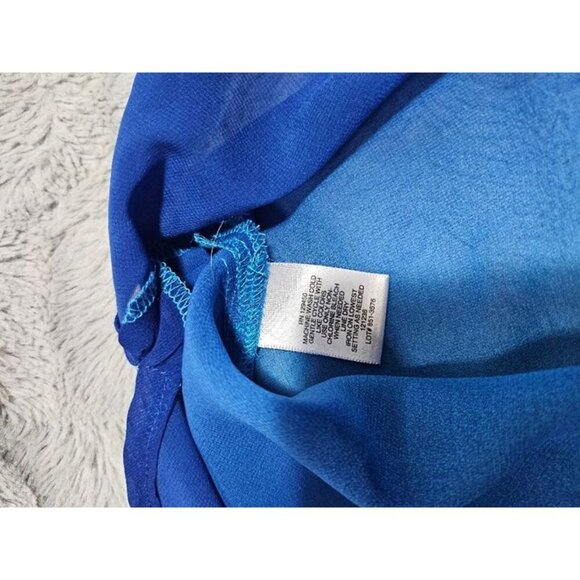 Liz Claiborne Sheer Ombre 3/4 Sleeve Blouse Medium - Picture 5 of 5